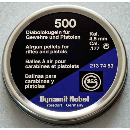Кулі пневматичні Dynamit Nobel, 500 шт/уп, 4,5 мм
