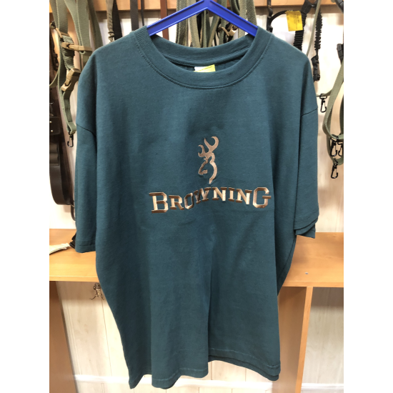Футболка BROWNING, темно-зелена, XL