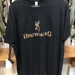 Футболка  "v" чорна BROWNING, XXL