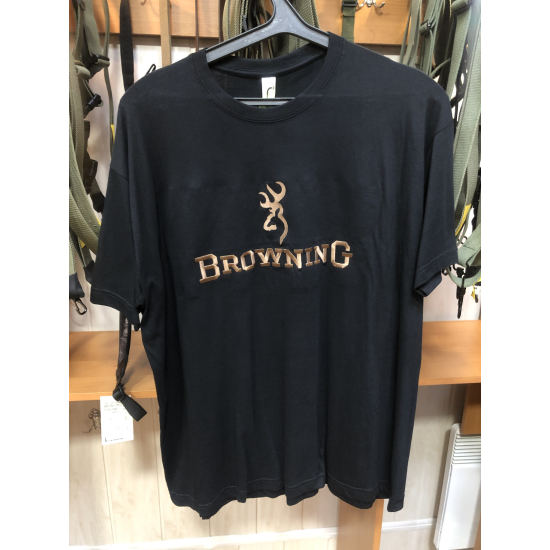 Футболка  "v" чорна BROWNING, XXL