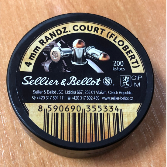 Патрон Флобера Sellier & Bellot (Чехія), уп. 200 шт. (1патрон х 10 грн)