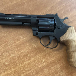 Револьвер флобера ZBROIA PROFI-4.5" (чорний / дерево)